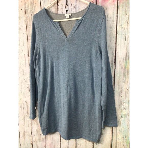 J. Jill Size M Blue Sweater ❄️☃️ - Picture 8 of 11